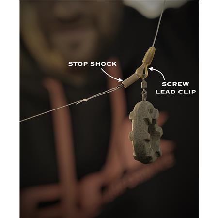 ΚΛΙΠ ΜΟΛΎΒΔΟΥ ROK FISHING SCREW LOCK LEAD CLIP SL
