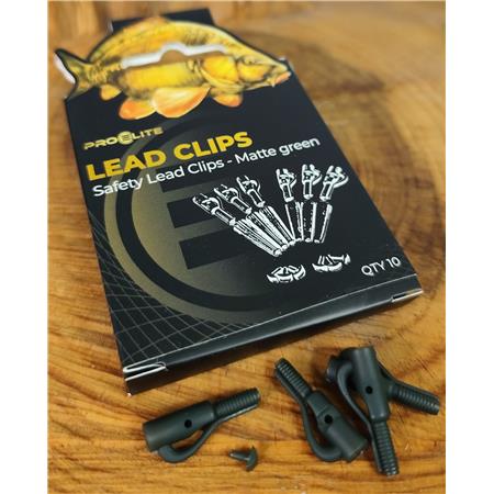 Κλιπ Μολυβιού Pro Elite Baits Safety Lead Clips Set With Pins And Tail Rubber Tubes
