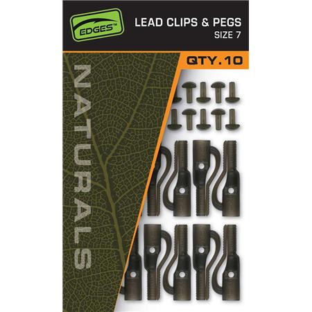 ΚΛΙΠ ΒΑΡΙΔΙΟΎ FOX EDGES NATURALS LEAD CLIPS & PEGS