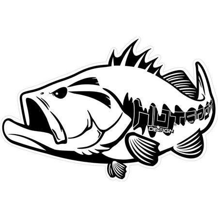 Klistermærke Hot Spot Design Black Bass