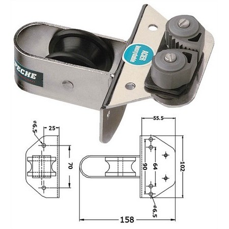 Knaga Zaciskowa Pike'n Bass Krótki Z Rolką