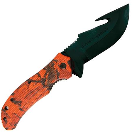 Knife To Be Cut Up Ligne Verney-Carron Orange Handle Camo