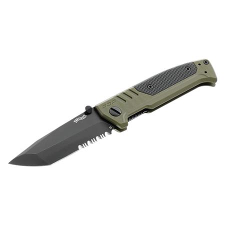 KNIFE WALTHER PDP TANTO FOLDER OD- PARTIELLEMENT DENTELÉE