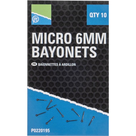 KÖDERBEFESTIGUNG PRESTON INNOVATIONS MICRO 6MM BAYONETS