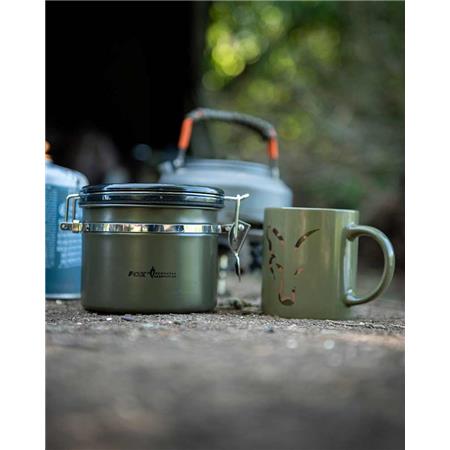 KOFFIE-/THEEBLIK FOX COOKWARE COFFEE/TEA KHAKI STORAGE
