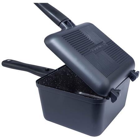 KOGESÆT RIDGE MONKEY CONNECT DEEP PAN & GRIDDLE GRANITE EDITION