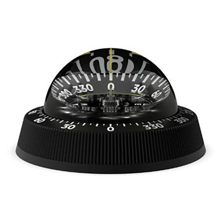 KOMPASS SILVA 85 NOIR, MONTAGE PLAT PLOT AVEC MÉMOIRE DE CAP 360°