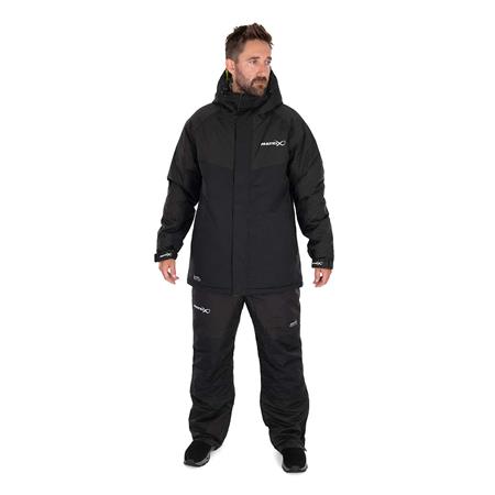 Komplet Kurtka I Ogrodniczki Męskie Fox Matrix Therma Foil Winter Suit - Czarny