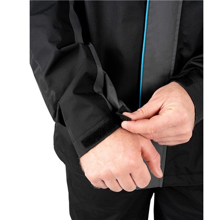 KOMPLET KURTKI I OGRODNICZEK MĘSKICH PRESTON INNOVATIONS DF LITE SUIT - CZARNY/SZARY