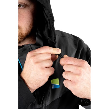 KOMPLET KURTKI I OGRODNICZEK MĘSKICH PRESTON INNOVATIONS DF LITE SUIT - CZARNY/SZARY