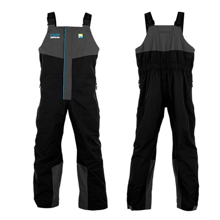 KOMPLET KURTKI I OGRODNICZEK MĘSKICH PRESTON INNOVATIONS DF LITE SUIT - CZARNY/SZARY