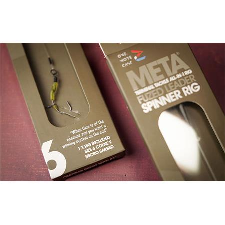 KOMPLET MONTAGE ONE MORE CAST META TERMINAL TACKLE ALL-IN-1 FUZED LEADER LEAD CLIP CORNALINER SPINNER RIG BARBED