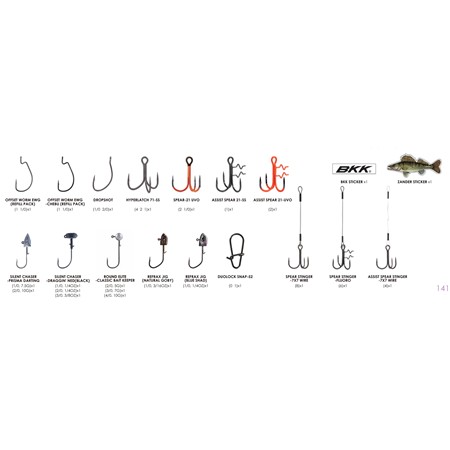 KOMPLET SÆT BKK OCD KIT - EU PREDATOR PERCH&ZANDER M