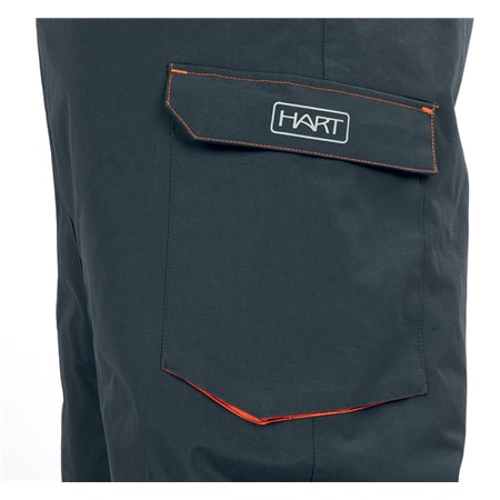 KOMPLETT-SET JACKE UND LATZHOSE FÜR MÄNNER HART ABYSSAL SET - GRIS