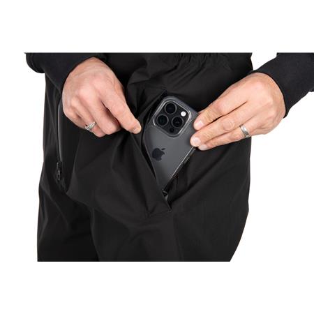 KOMPLETT-SET JACKE UND LATZHOSE HERREN FOX RAGE RAGEWEAR RAINSUIT - NOIR