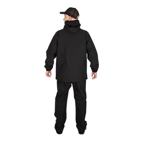 KOMPLETT-SET JACKE UND LATZHOSE HERREN FOX RAGE RAGEWEAR RAINSUIT - NOIR