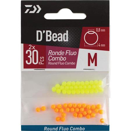 Koralik Daiwa D'bead Round Fluo