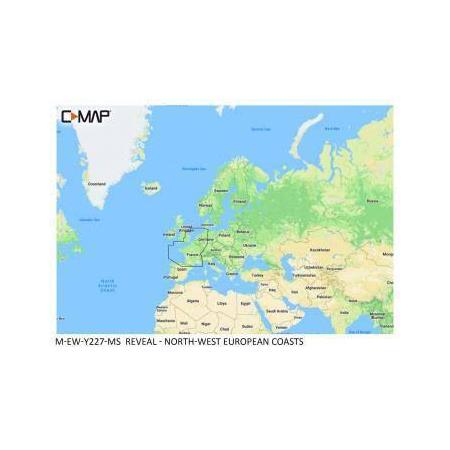 Kort C-Map Reveal Stor Europa - Nordlige Og Vestlige Kyster