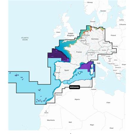 Kort Garmin Navionics Vision+ Central- Og Vesteuropa