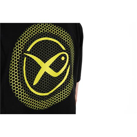 KORTÆRMET HERRE-T-SHIRT FOX MATRIX LARGE LOGO T-SHIRT - SORT