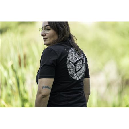 KORTÆRMET HERRE T-SHIRT KORDA BIRDSNEST - SORT