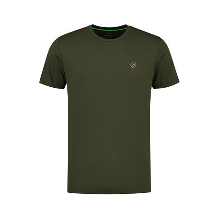 KORTÆRMET HERRE-T-SHIRT KORDA DAWN VIBES TEE - MØRK OLIVEN