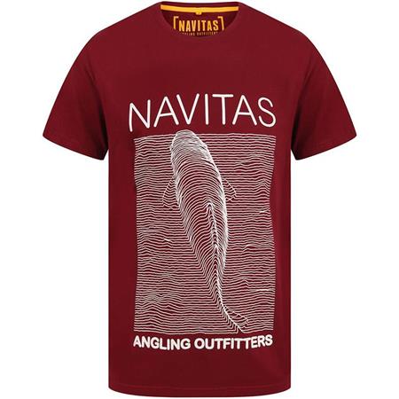 Kortærmet Herre T-Shirt Navitas Joy T-Shirt - Bordeaux