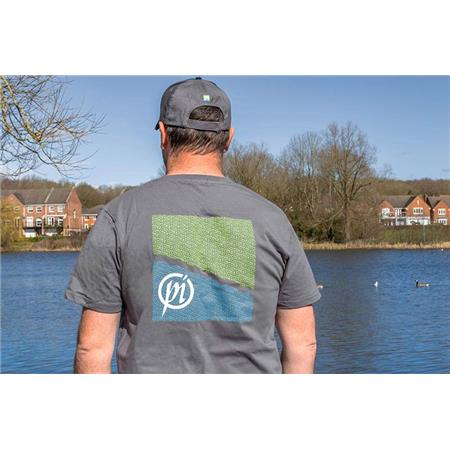 KORTÆRMET HERRE T-SHIRT PRESTON INNOVATIONS GREY T-SHIRT - GRÅ