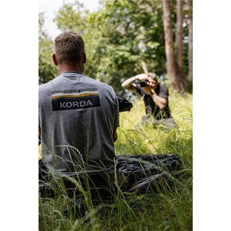 KORTÆRMET T-SHIRT TIL HERRER KORDA LAKEBED - GRÅ
