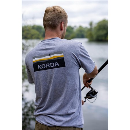 KORTÆRMET T-SHIRT TIL HERRER KORDA LAKEBED - GRÅ