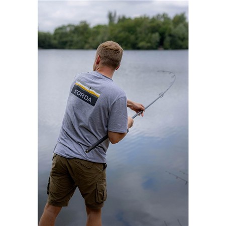 KORTÆRMET T-SHIRT TIL HERRER KORDA LAKEBED - GRÅ