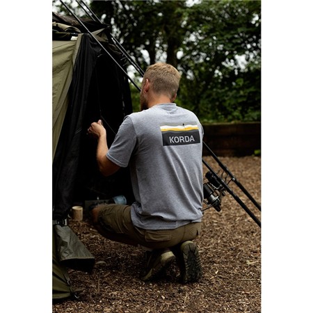 KORTÆRMET T-SHIRT TIL HERRER KORDA LAKEBED - GRÅ