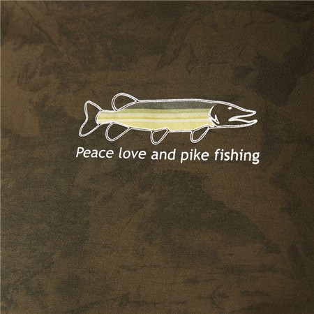KORTÆRMET T-SHIRT TIL MÆND GEOFF ANDERSON ORGANIC PEACE PIKE - BLAD