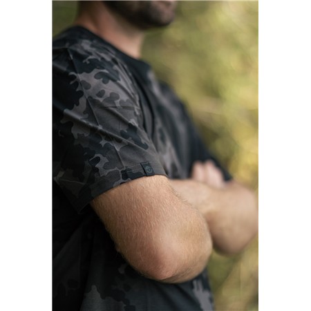 KORTÆRMET T-SHIRT TIL MÆND KORDA BLACK KAMO TEE - SORT CAMO