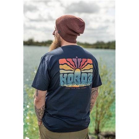 KORTÆRMET T-SHIRT TIL MÆND KORDA DAWN VIBES TEE - NAVY
