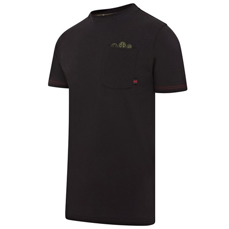 KORTÆRMET T-SHIRT TIL MÆND TRAKKER OCTOPUS RS - SORT
