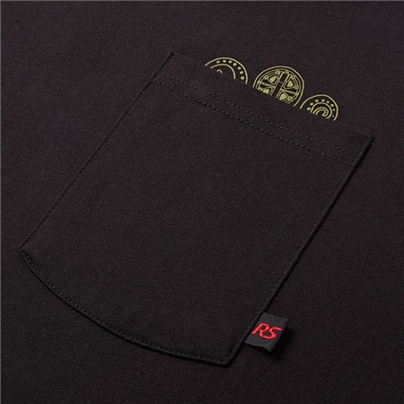 KORTÆRMET T-SHIRT TIL MÆND TRAKKER OCTOPUS RS - SORT