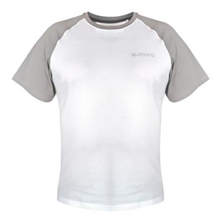 Kortärmad Herr T-Shirt Shimano Wear Short Sleeve T-Shirt - Vit