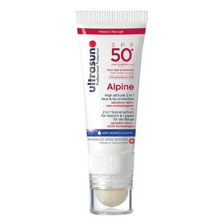 Krem Przeciwsłoneczny Ultrasun Alpine Sztyft 2-W-1 Do Twarzy I Ust Spf50