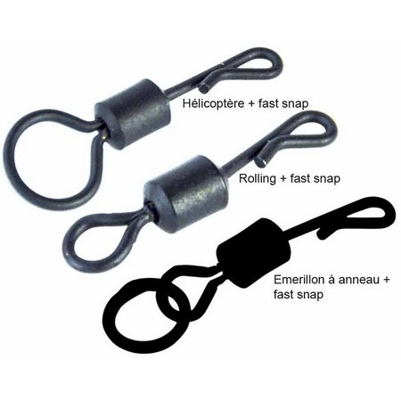 Krętlik Carp Spirit Fast Snap - Pack De 10