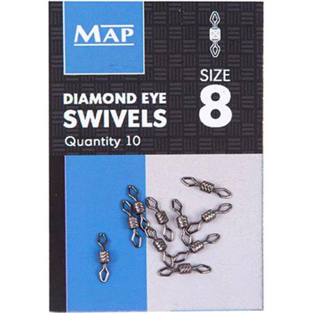 Krętlik Map Diamond Eye Swivels