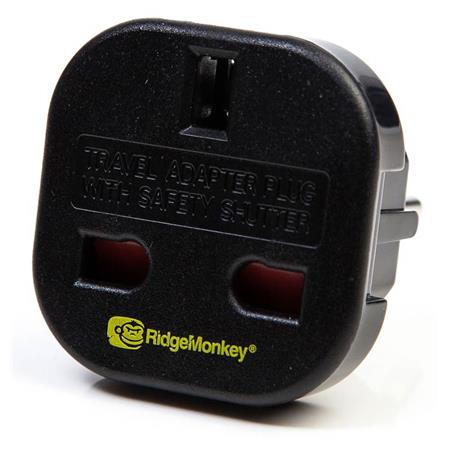 LAADADAPTER VAN HET VK RIDGE MONKEY VAULT UK 3 PIN TO EU 2 PIN TRAVEL