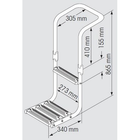 Ladder Plastimo Ondergedompeld Platform