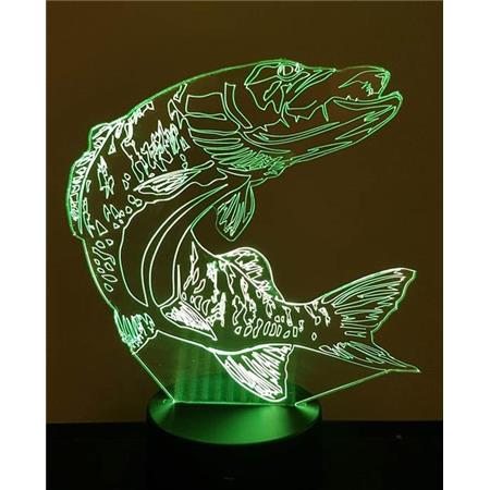 Lamp Kisskiss Metal 3D Led Illusion - Brochet
