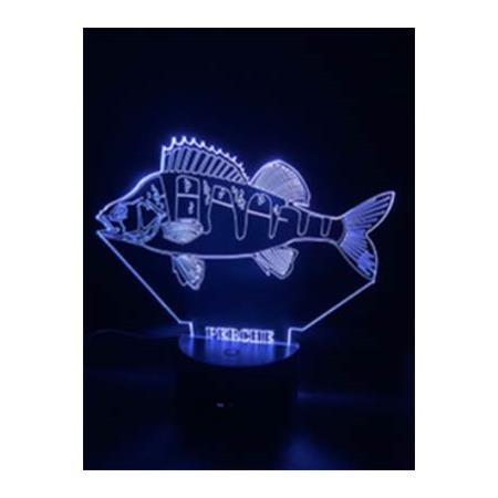 Lâmpada - Perca Kisskiss Metal 3D Led Illusion - Perche