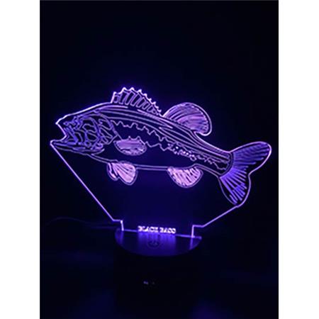 LÁMPARA - BLACK BASS KISSKISS METAL 3D LED ILLUSION - BLACK BASS