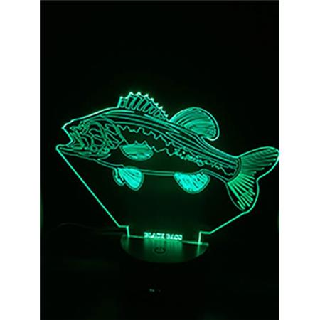 LÁMPARA - BLACK BASS KISSKISS METAL 3D LED ILLUSION - BLACK BASS