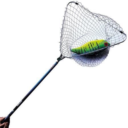 Landing Net Pafex Net Aluminum Handle Foldable Monofilament Blue