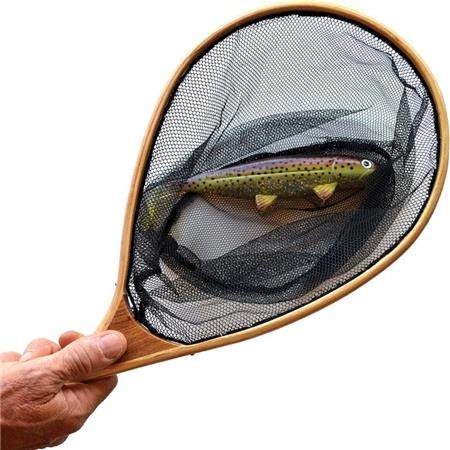 LANDING NET RACKET PAFEX WOOD OF THE CURVED ILES