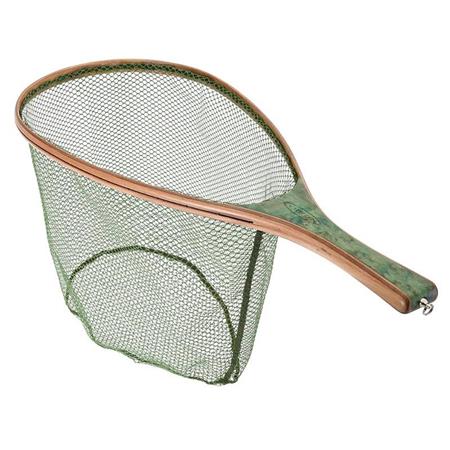 Landing Net Racket Vision Green Wood / Rubber Net